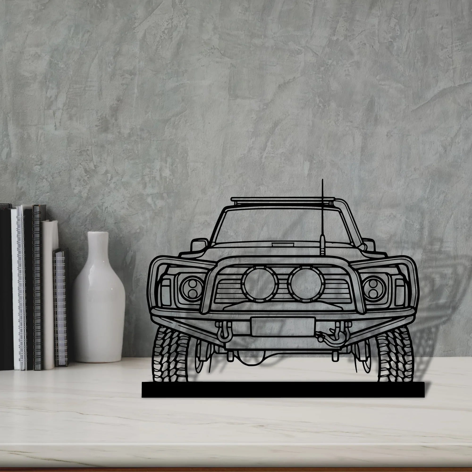 patrol-1990 Silhouette Metal Art Stand - Turbo Silhouette