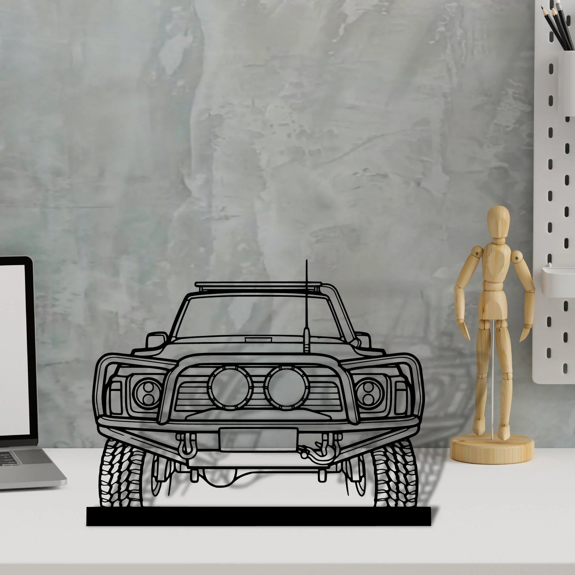 patrol-1990 Silhouette Metal Art Stand - Turbo Silhouette