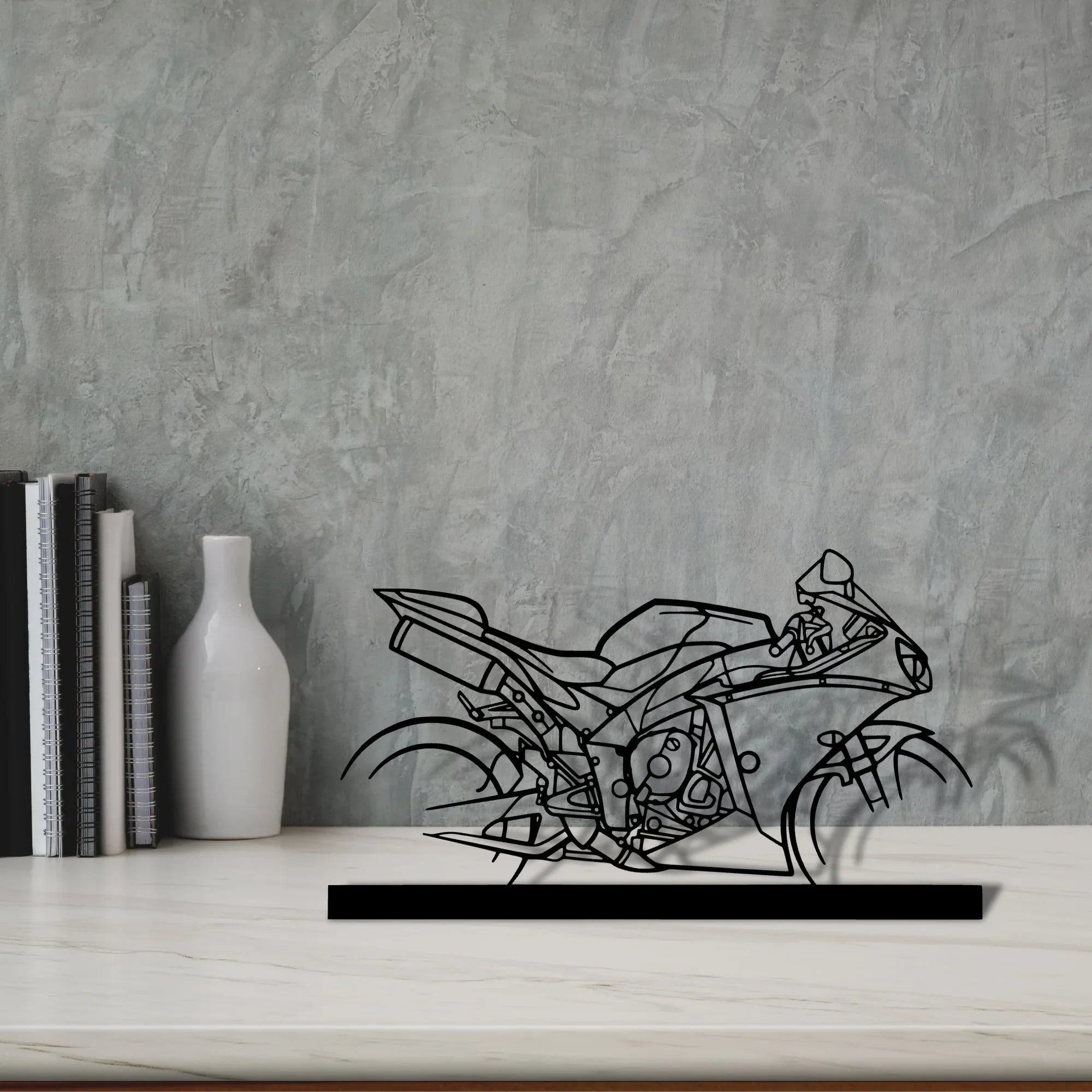 r1-2015 Silhouette Metal Art Stand - Turbo Silhouette