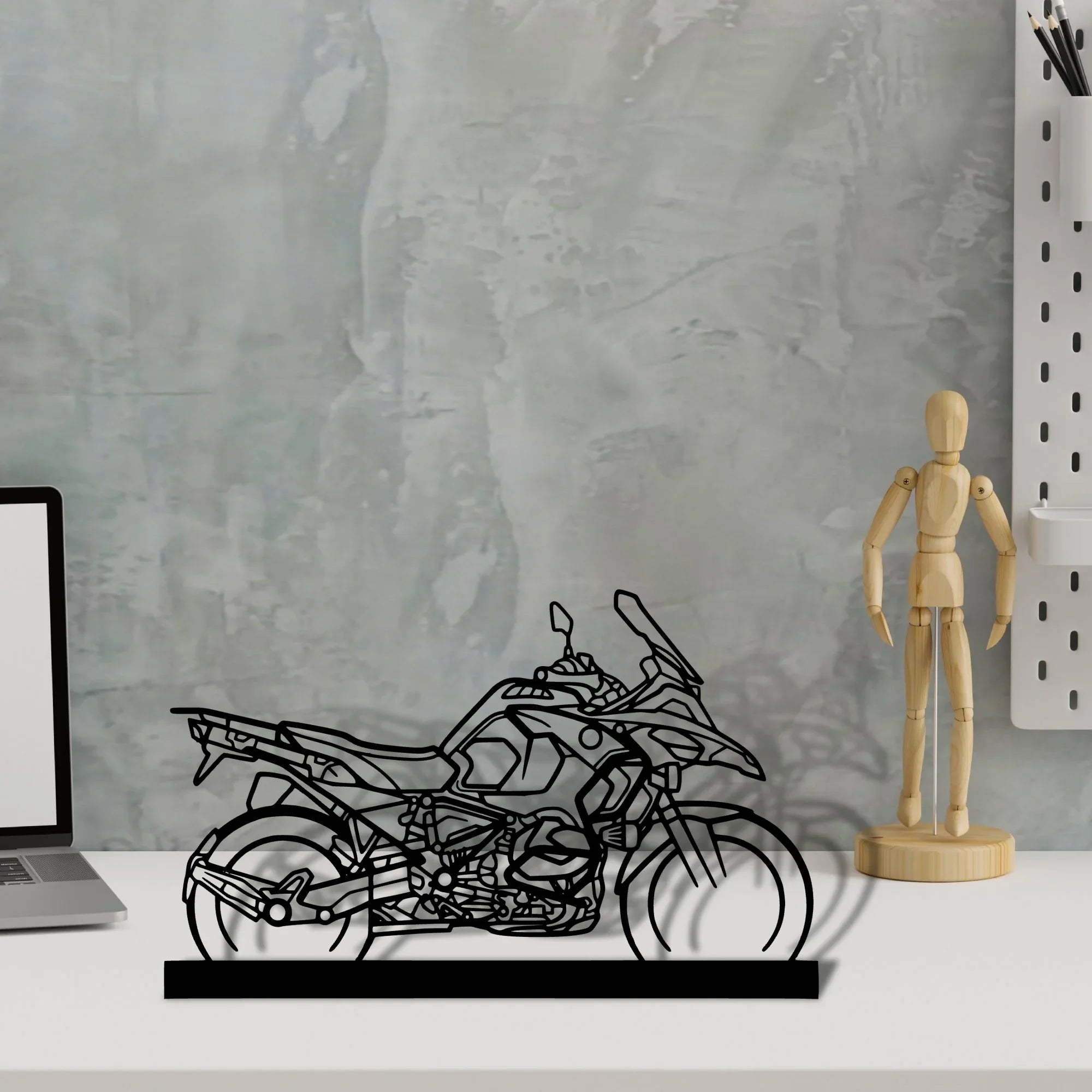 r1250-gsa Silhouette Metal Art Stand - Turbo Silhouette