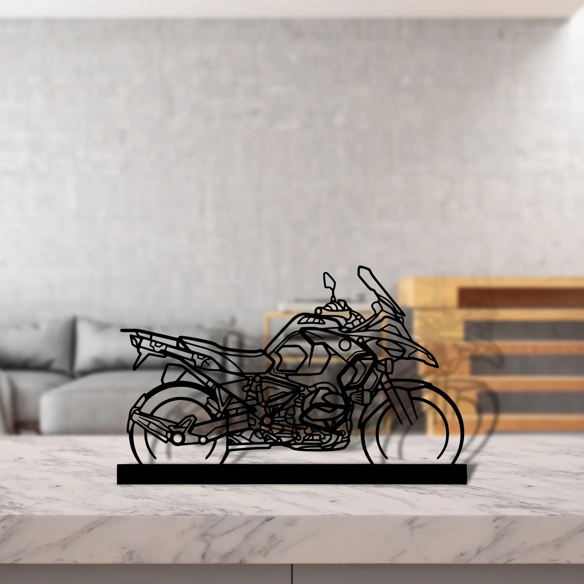 r1250-gsa Silhouette Metal Art Stand - Turbo Silhouette