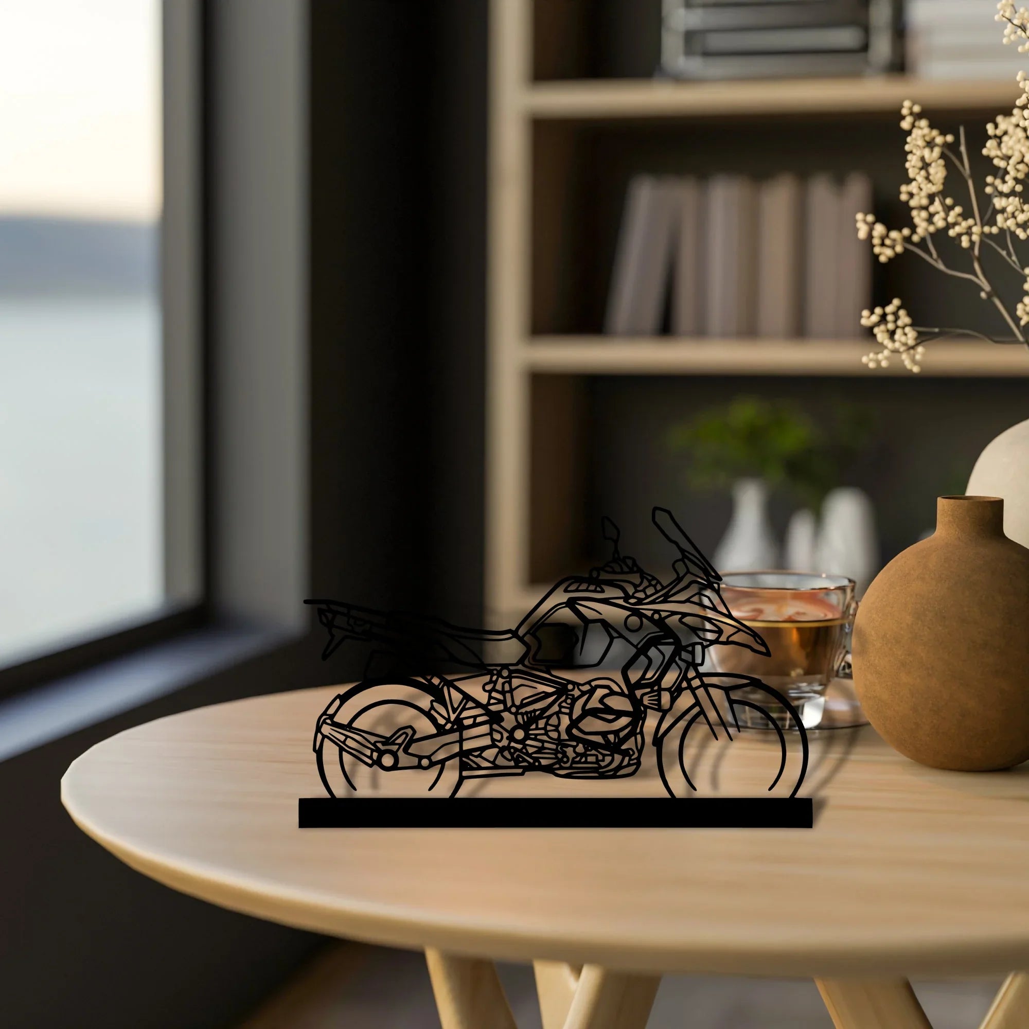 r1250-gsa Silhouette Metal Art Stand - Turbo Silhouette