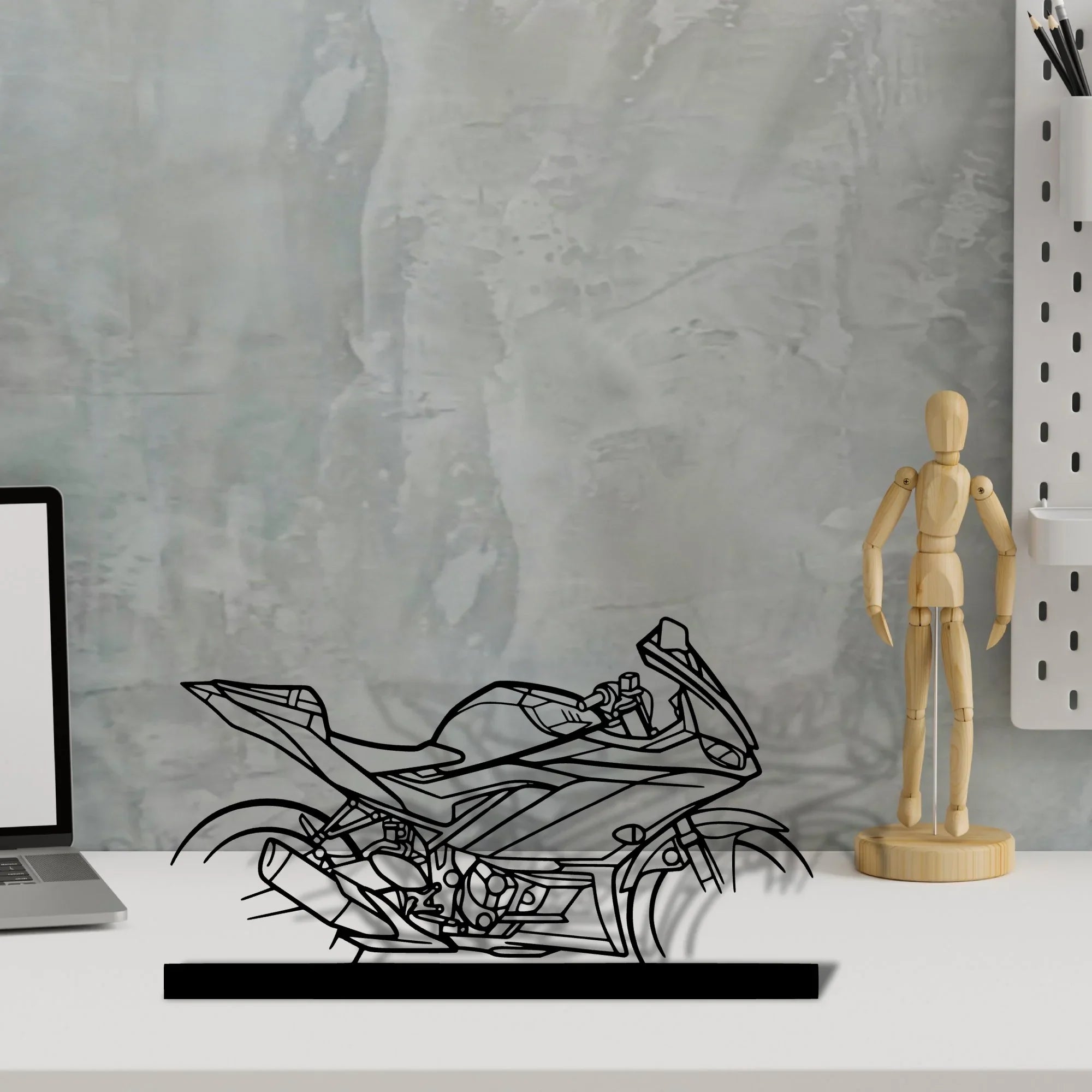 r3-rock Silhouette Metal Art Stand - Turbo Silhouette