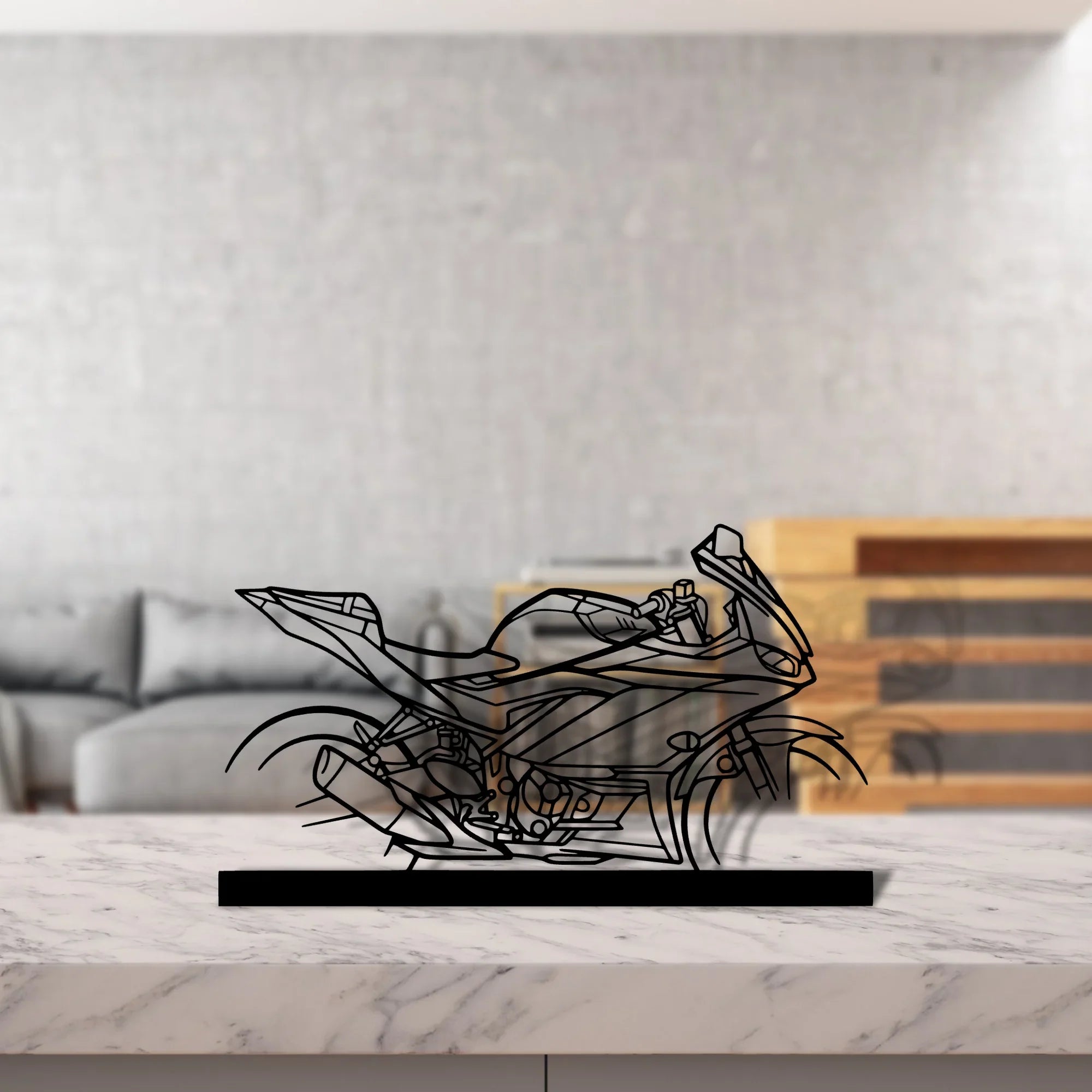 r3-rock Silhouette Metal Art Stand - Turbo Silhouette