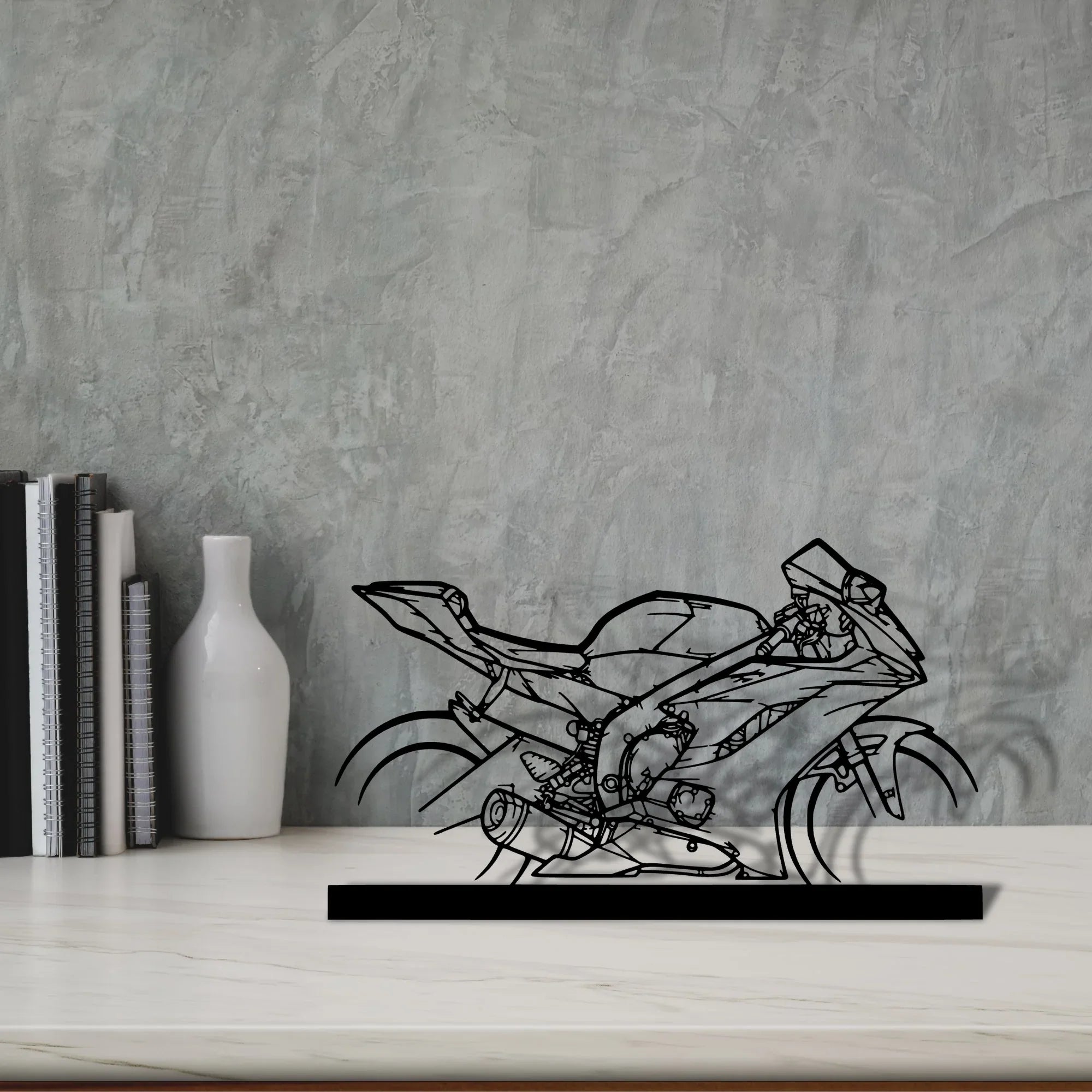 r6-2018 Silhouette Metal Art Stand - Turbo Silhouette