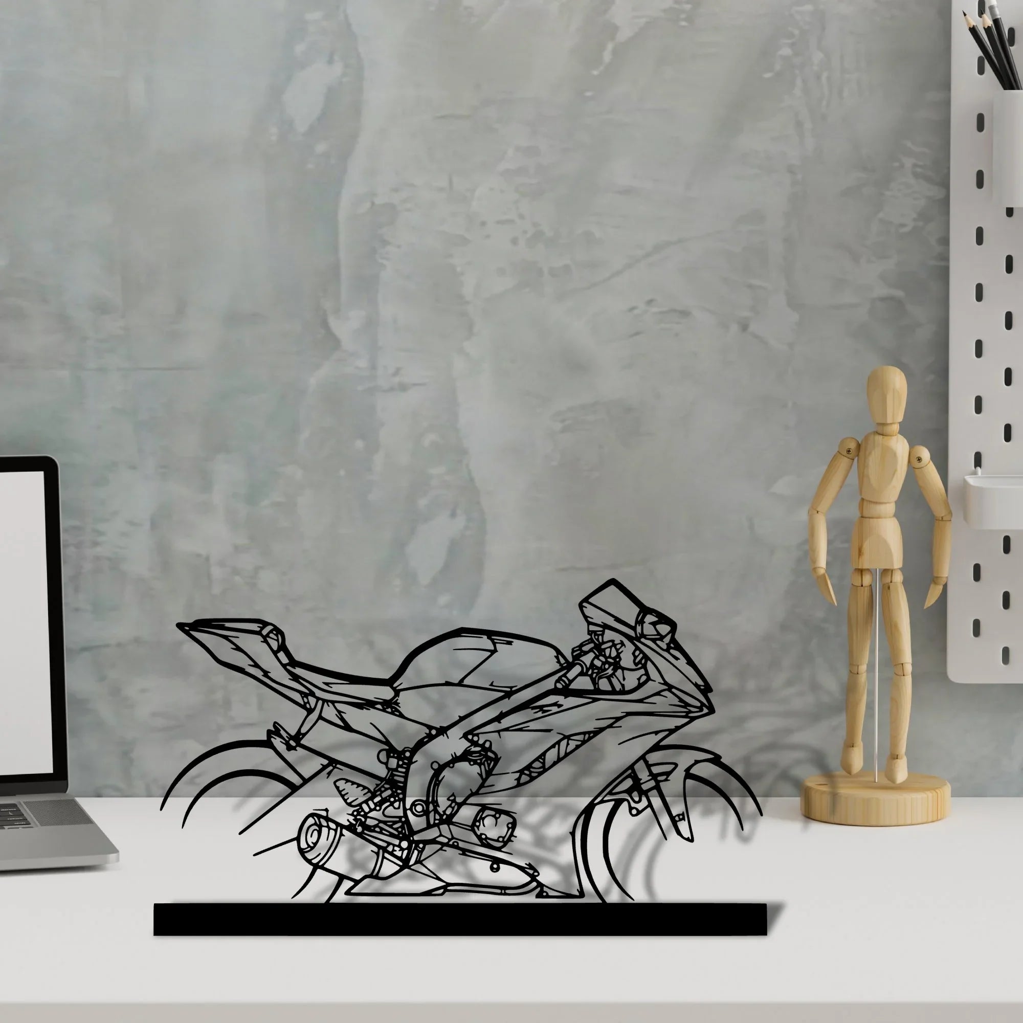 r6-2018 Silhouette Metal Art Stand - Turbo Silhouette