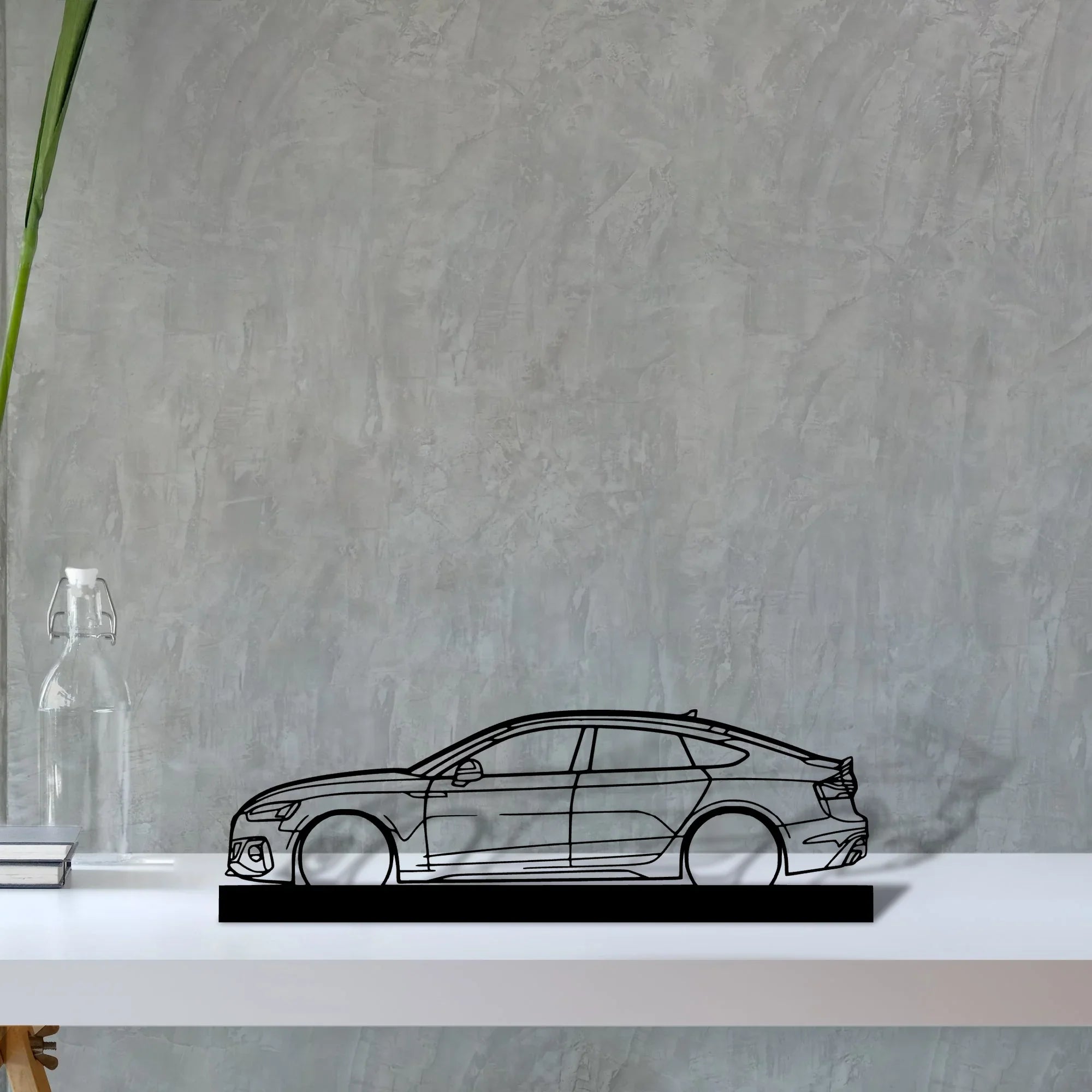 rs5-sportback Silhouette Metal Art Stand - Turbo Silhouette