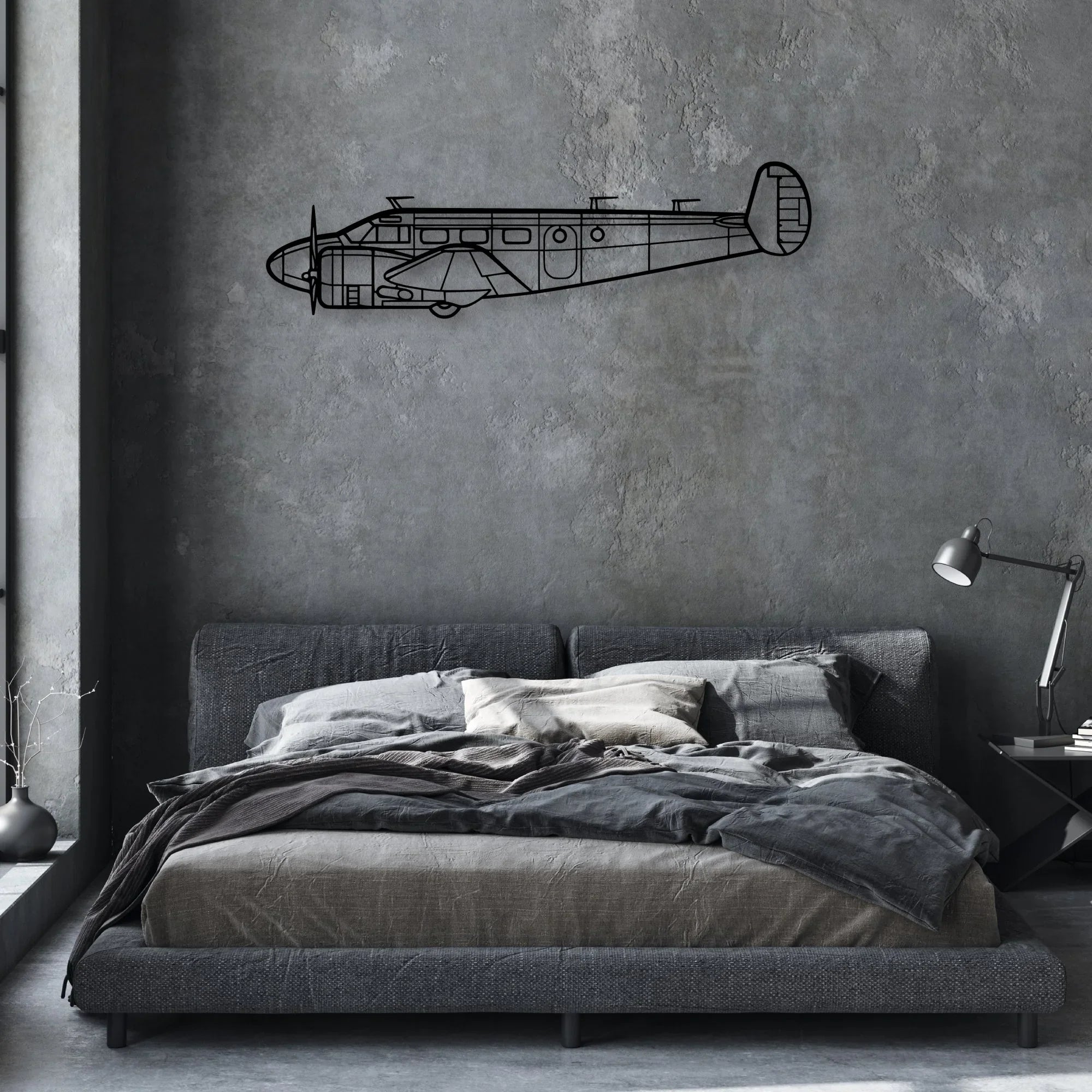 RV-12IS Classic Aircraft Silhouette Metal Wall Art - Aviation Hangar Decor