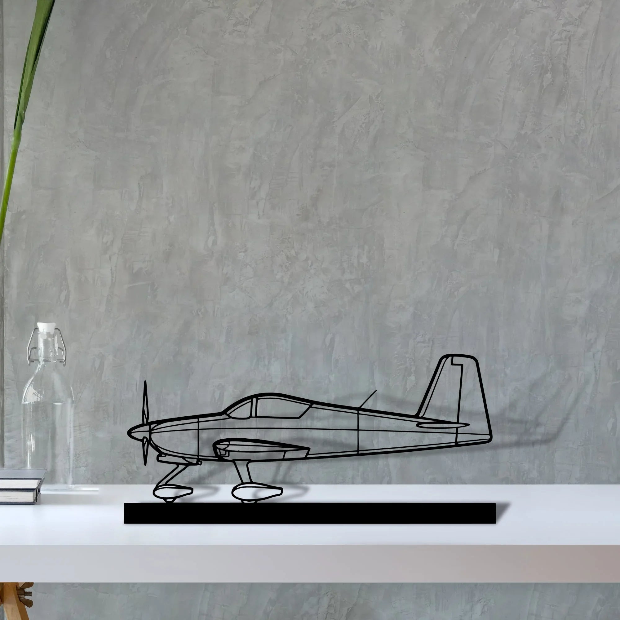 rv-7 Silhouette Metal Art Stand - Turbo Silhouette