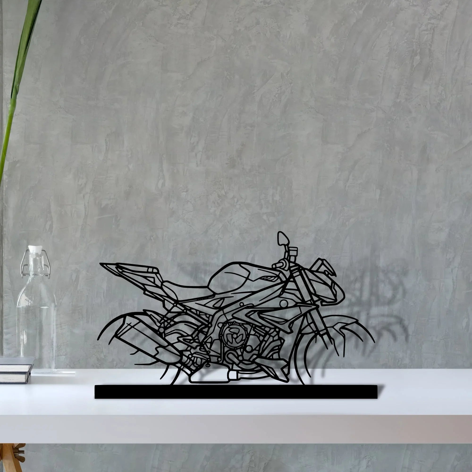 s1000r Silhouette Metal Art Stand - Turbo Silhouette