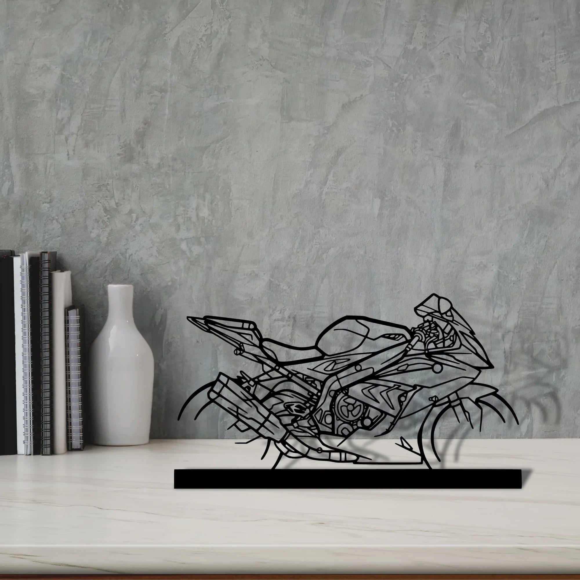 s1000rr Silhouette Metal Art Stand - Turbo Silhouette