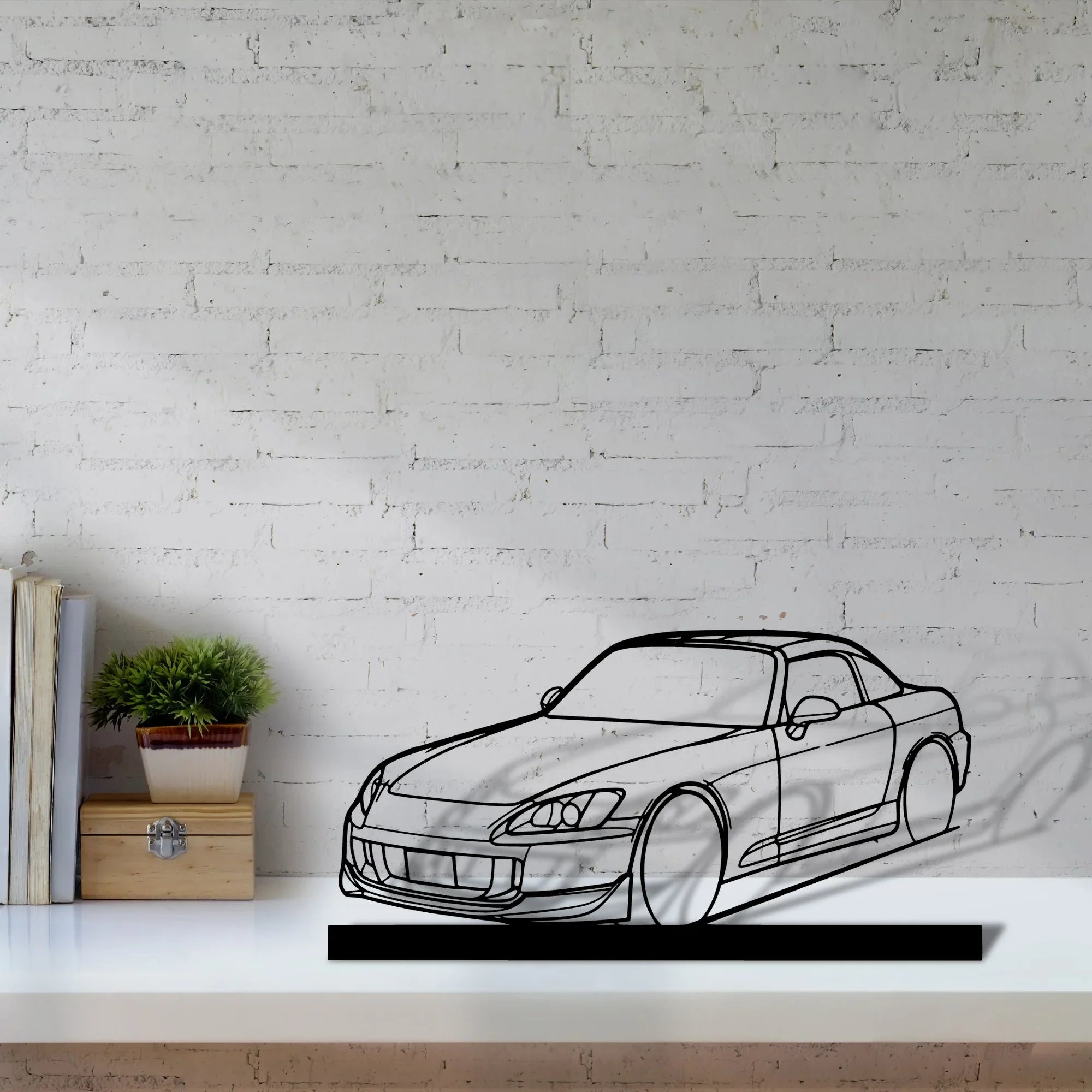 s2000-hard Silhouette Metal Art Stand - Turbo Silhouette