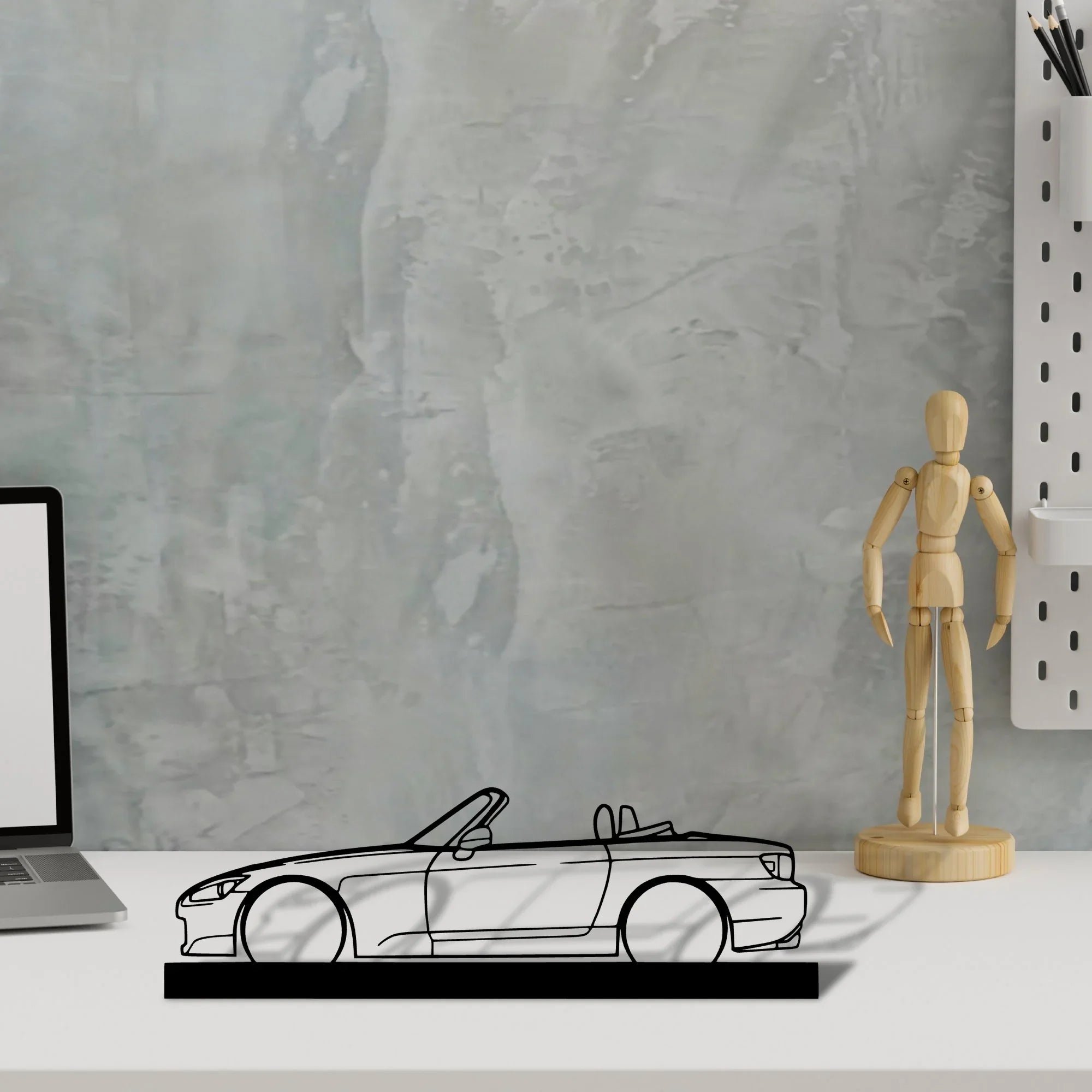 s2000 Silhouette Metal Art Stand - Turbo Silhouette