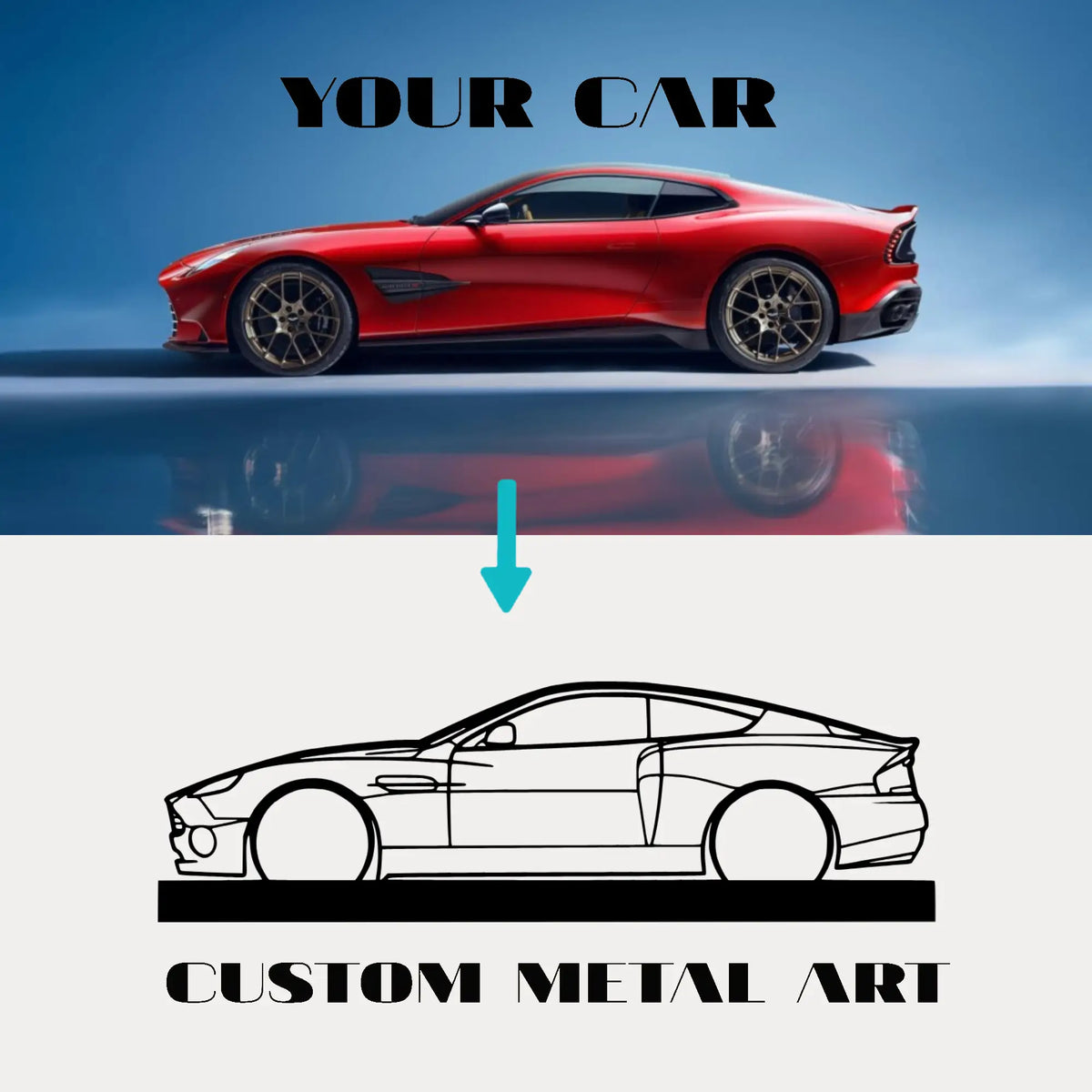 Your Custom Standing Silhouette Metal Art Service
