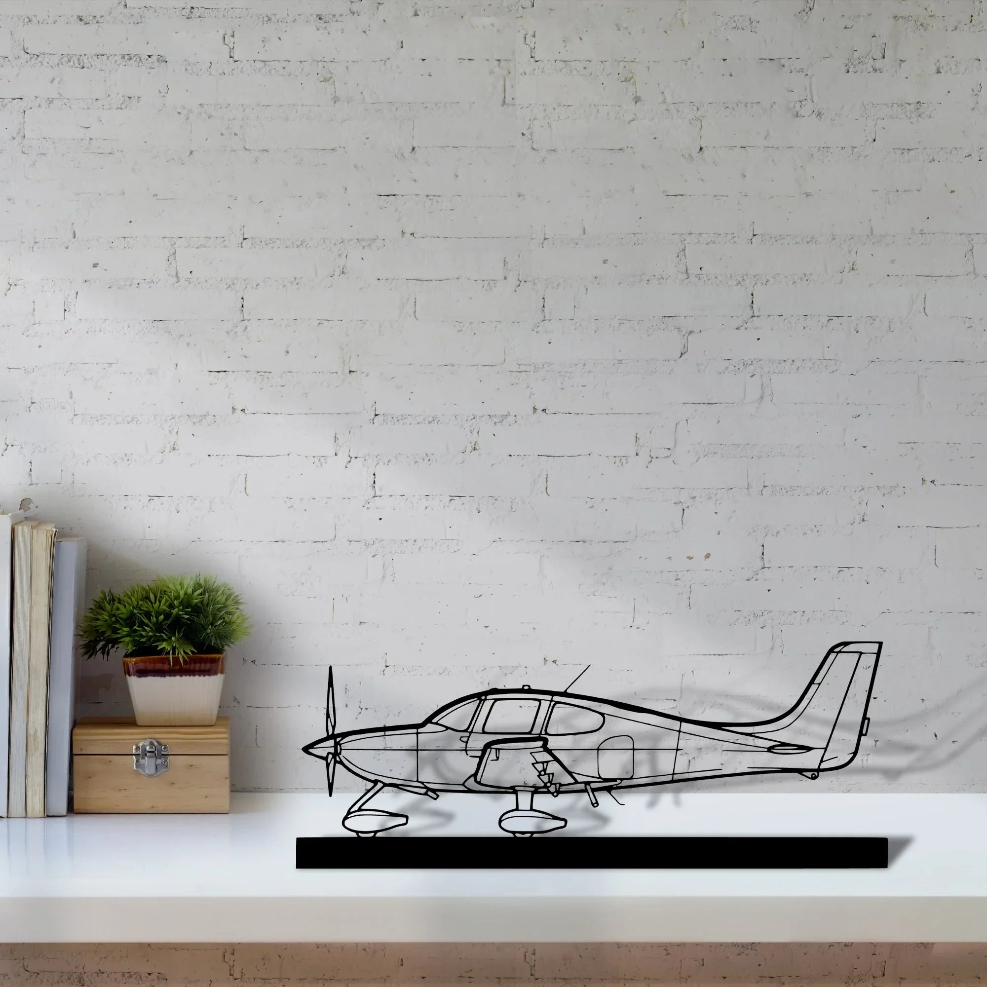 sr22 Silhouette Metal Art Stand - Turbo Silhouette