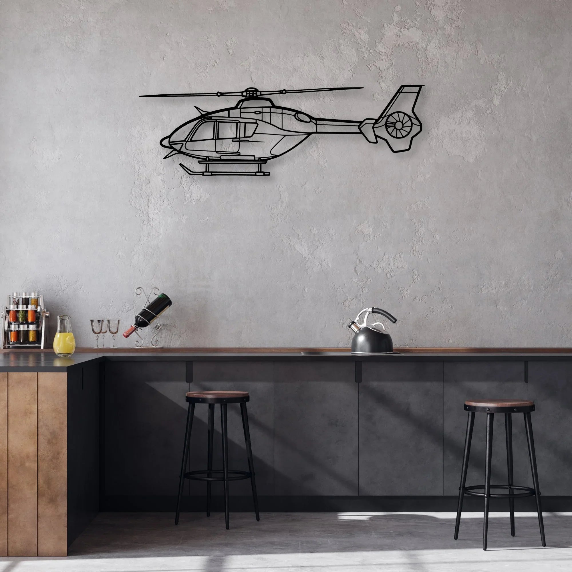 Stol CH-750 Classic Aircraft Silhouette Metal Wall Art - Aviation Hangar Decor