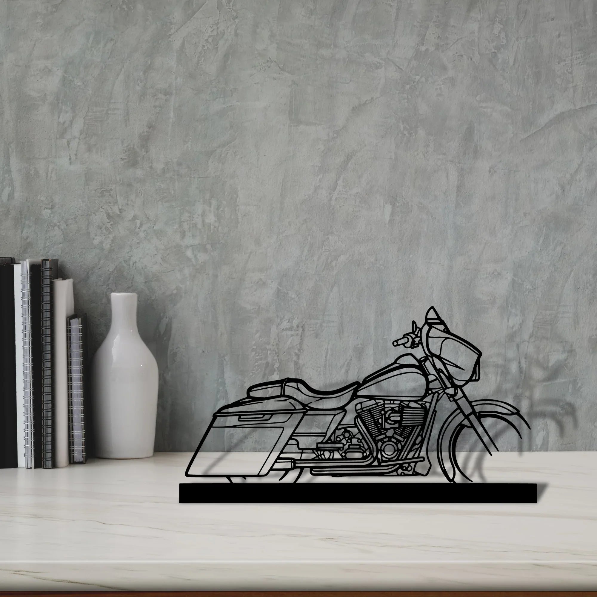 street-glide-2014 Silhouette Metal Art Stand - Turbo Silhouette