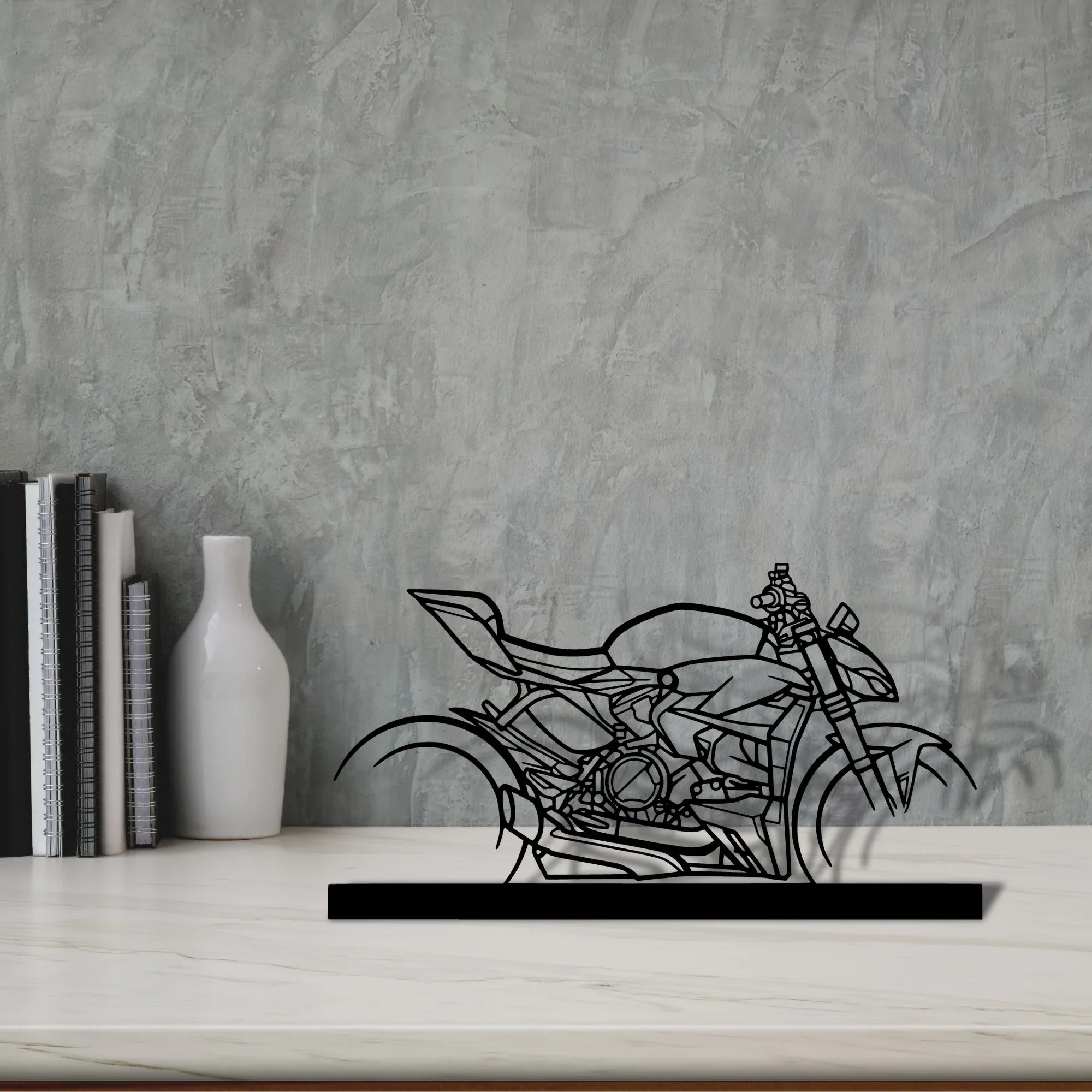 streetfighter-v2-2023 Silhouette Metal Art Stand - Turbo Silhouette