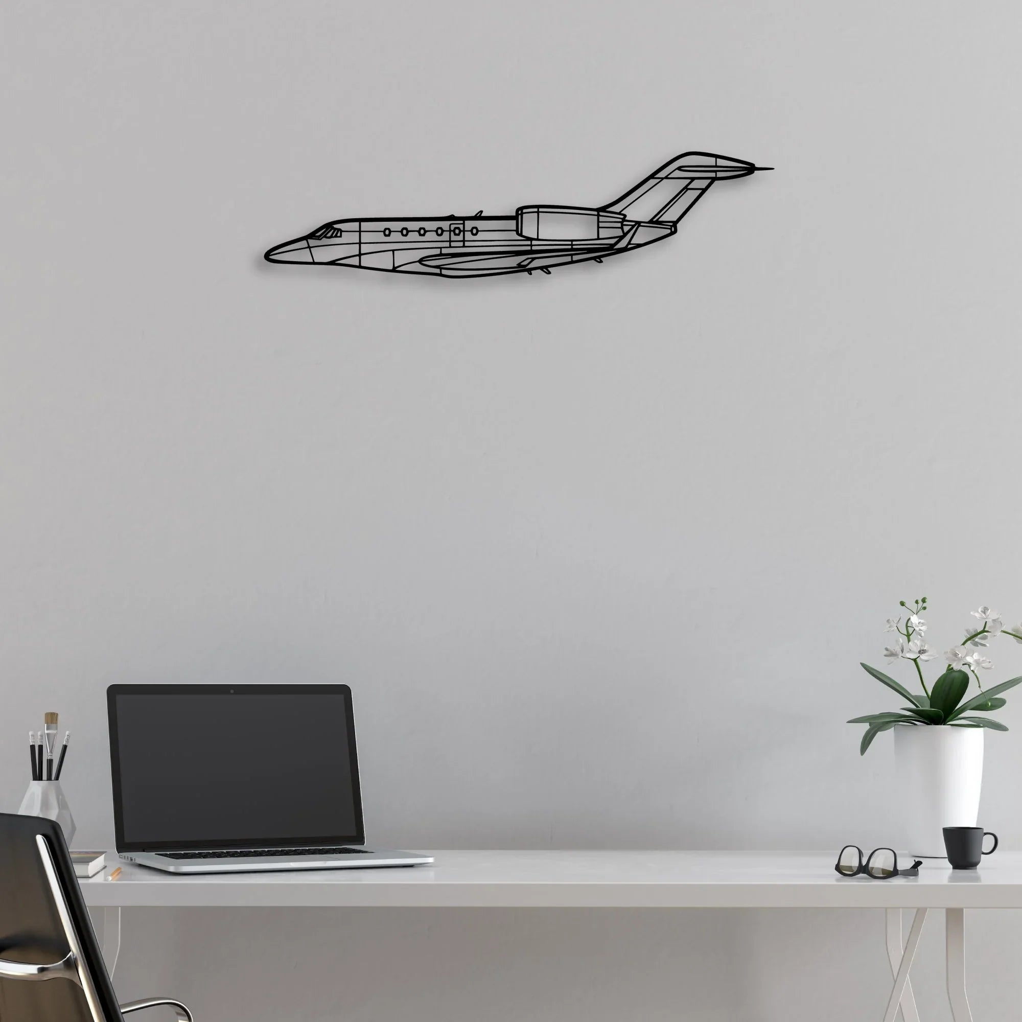 Super Petrel LS-2 Classic Aircraft Silhouette Metal Wall Art - Aviation Hangar Decor