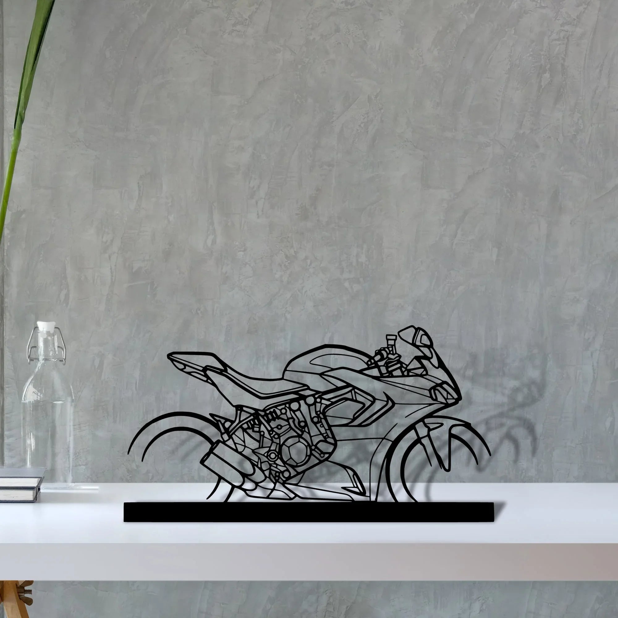 supersport-950s-2022 Silhouette Metal Art Stand - Turbo Silhouette