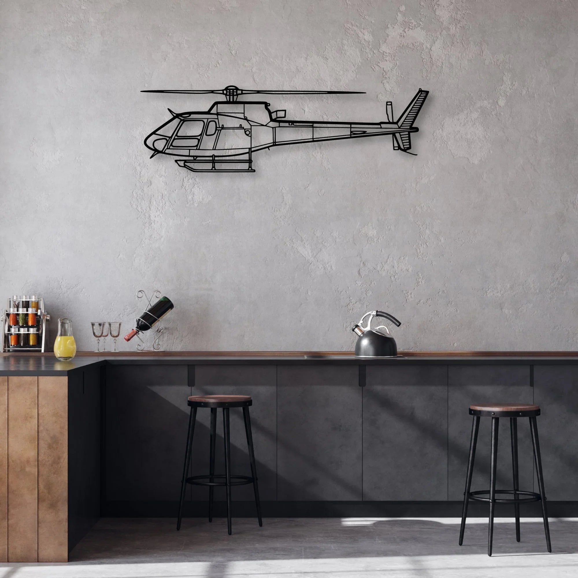 T-6G Texan 2 Classic Aircraft Silhouette Metal Wall Art - Aviation Hangar Decor