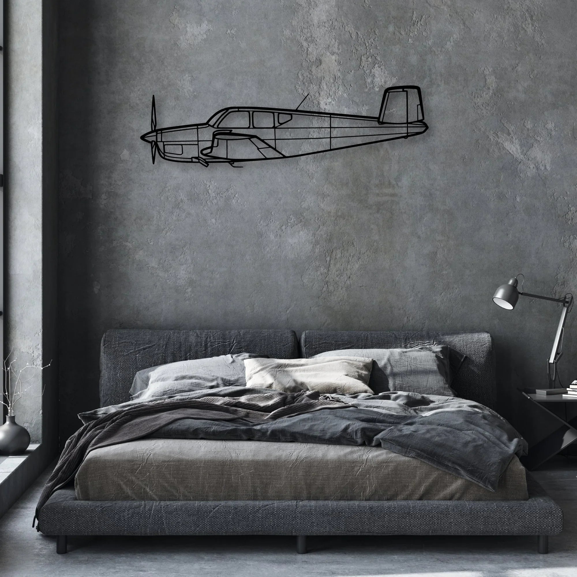 TA-152H 1 Classic Aircraft Silhouette Metal Wall Art - Aviation Hangar Decor