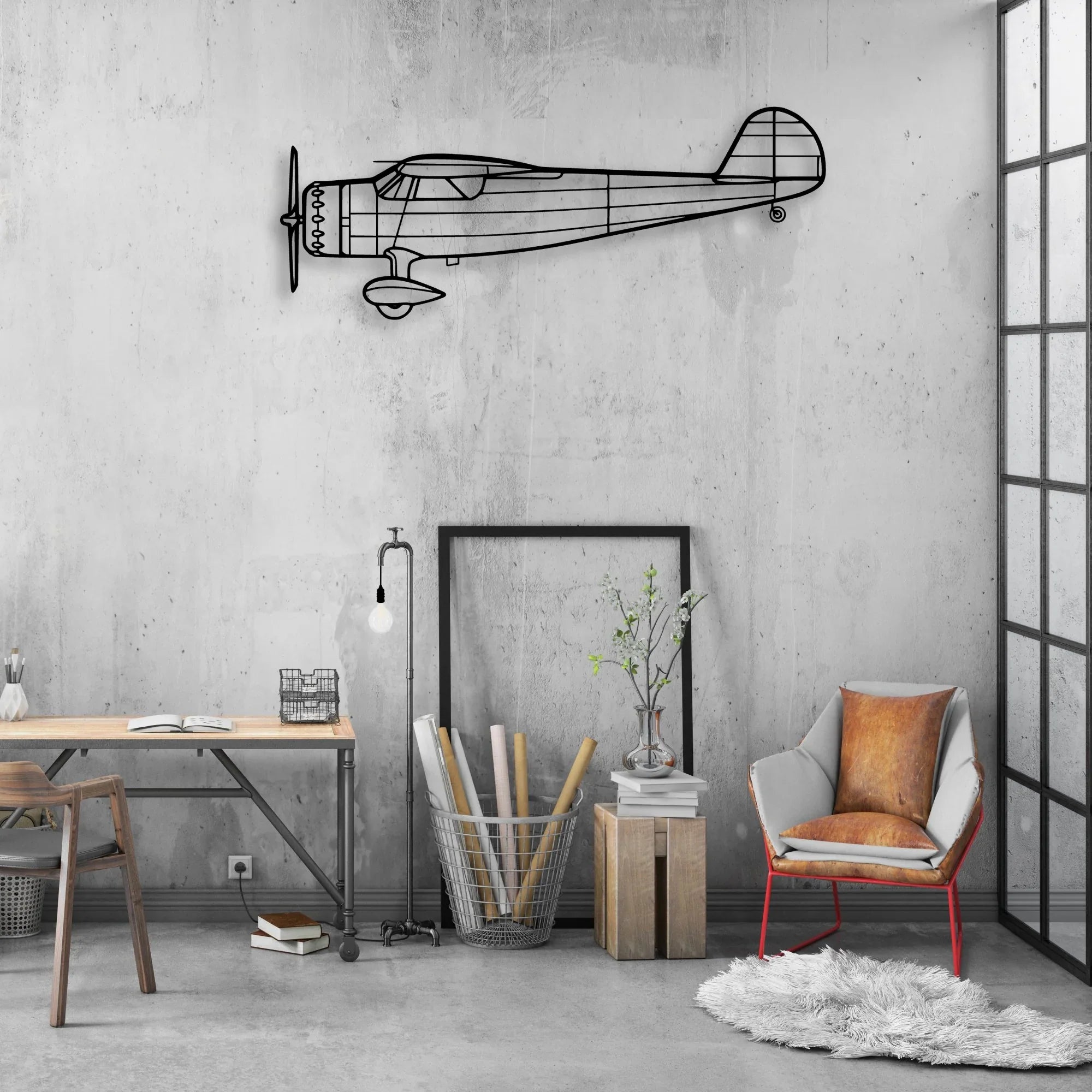 Tornado 10 Classic Aircraft Silhouette Metal Wall Art - Aviation Hangar Decor