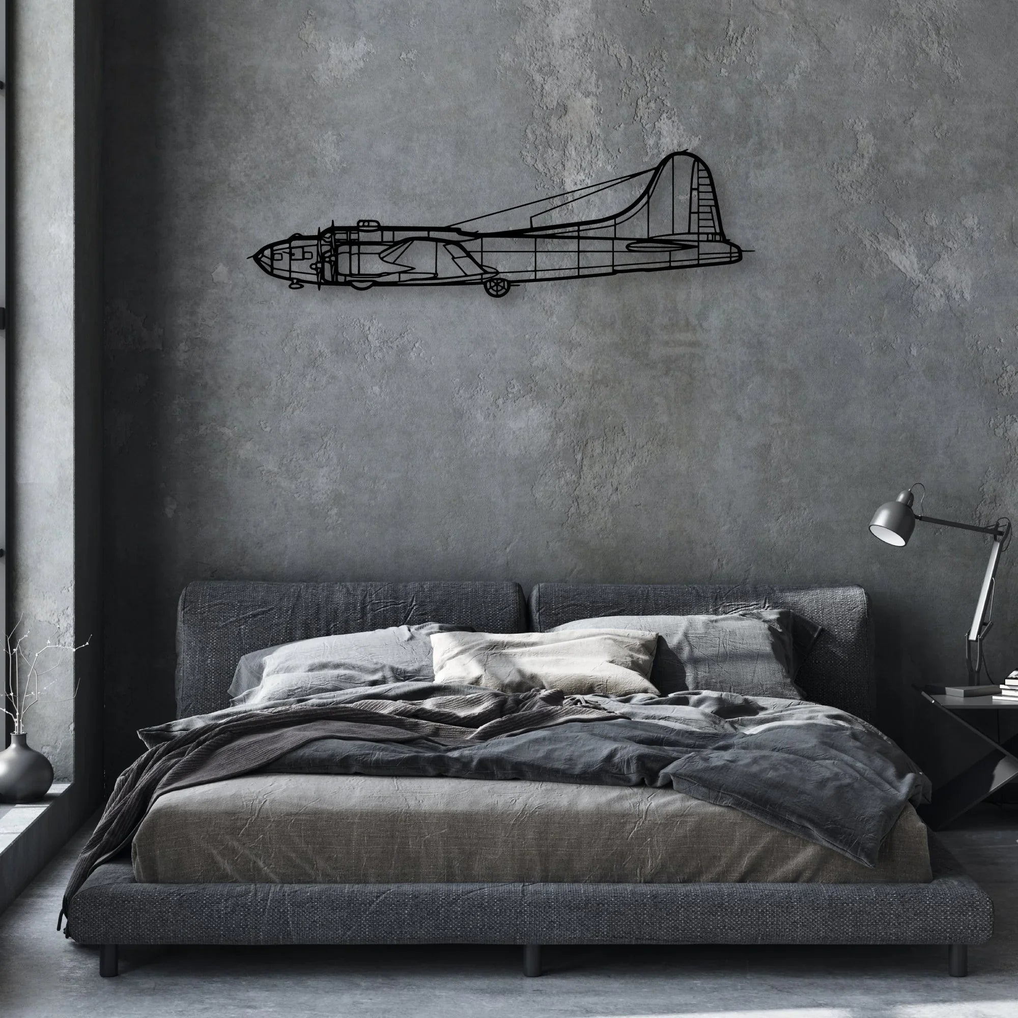 Tornado 9 Classic Aircraft Silhouette Metal Wall Art - Aviation Hangar Decor