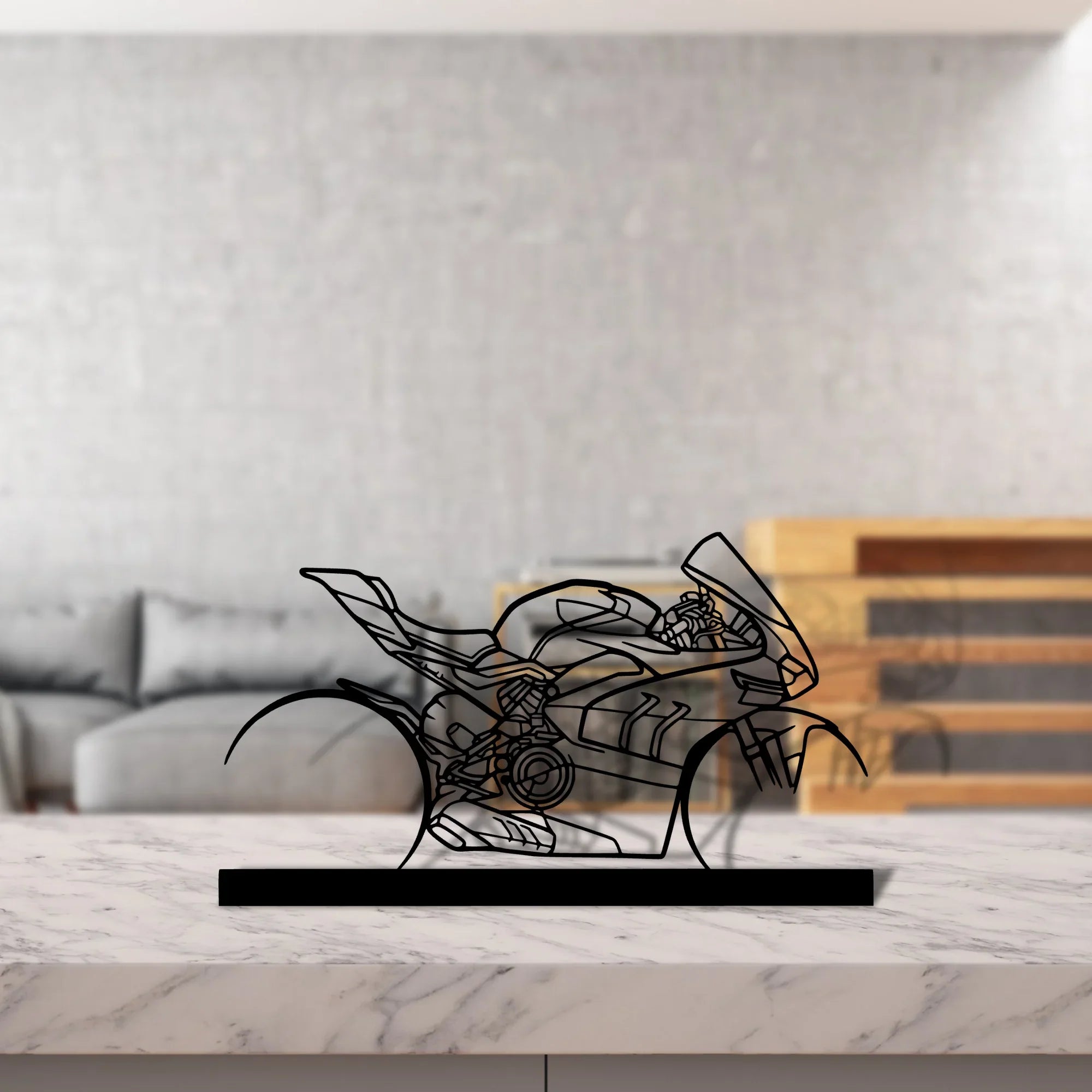 v4sp-2022 Silhouette Metal Art Stand - Turbo Silhouette