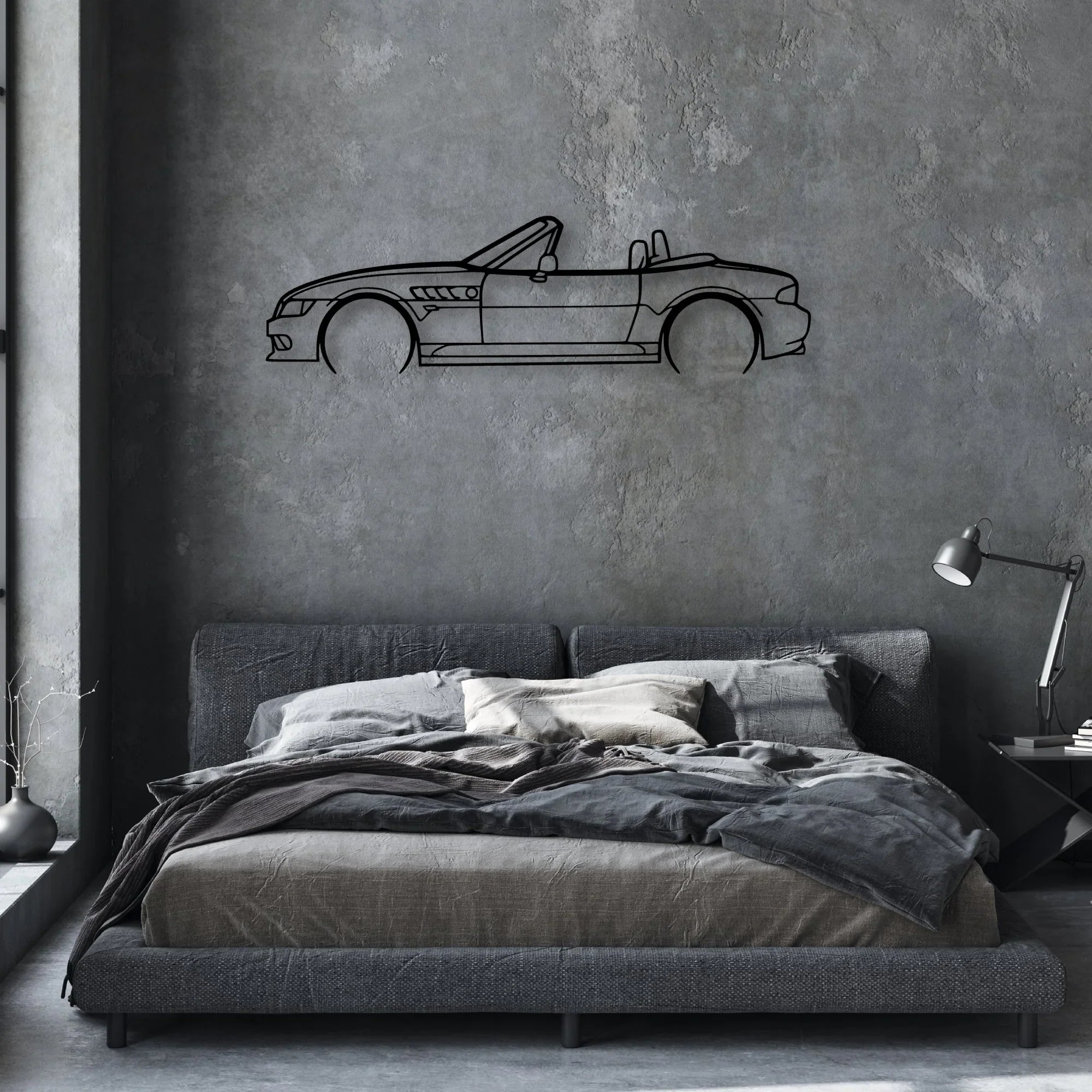 z3 2 Classic Silhouette Metal Wall Art - Automotive Garage Decor