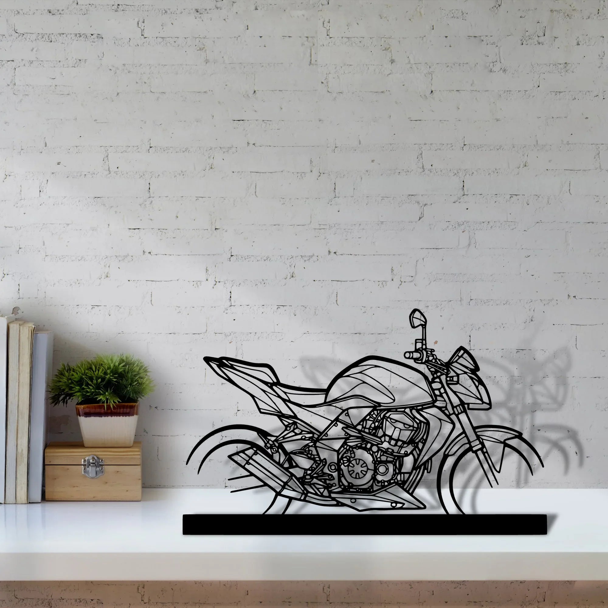 z750-2008-2 Silhouette Metal Art Stand - Turbo Silhouette