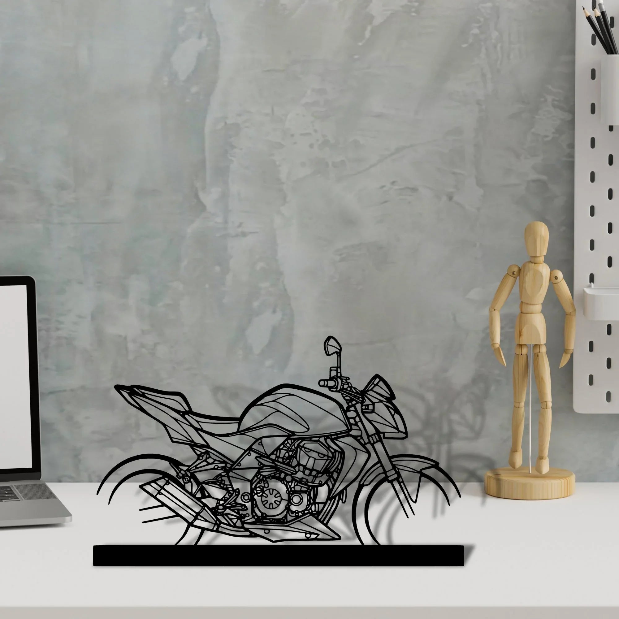 z750-2008 Silhouette Metal Art Stand - Turbo Silhouette