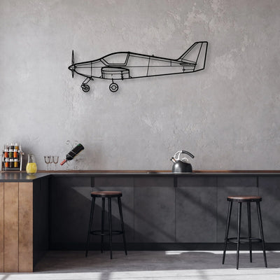 03 Loiret Classic Aircraft Silhouette Metal Wall Art - Aviation Hangar Decor