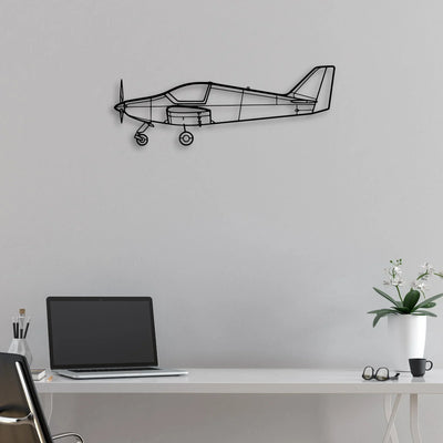 03 Loiret Classic Aircraft Silhouette Metal Wall Art - Aviation Hangar Decor