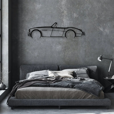 106 1957 Classic Silhouette Metal Wall Art - Automotive Garage Decor