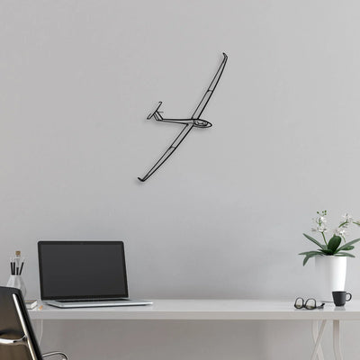 108 2 4 Classic Aircraft Silhouette Metal Wall Art - Aviation Hangar Decor
