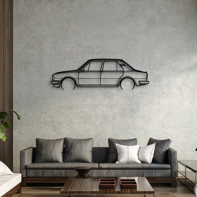 120L 1986 Classic Silhouette Metal Wall Art - Automotive Garage Decor