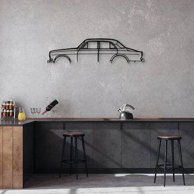121 Classic Silhouette Metal Wall Art - Automotive Garage Decor