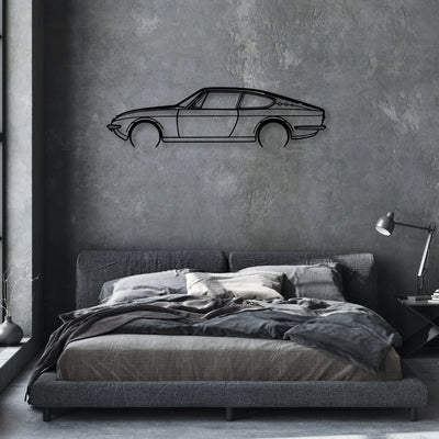 125S 1969 Classic Silhouette Metal Wall Art - Automotive Garage Decor
