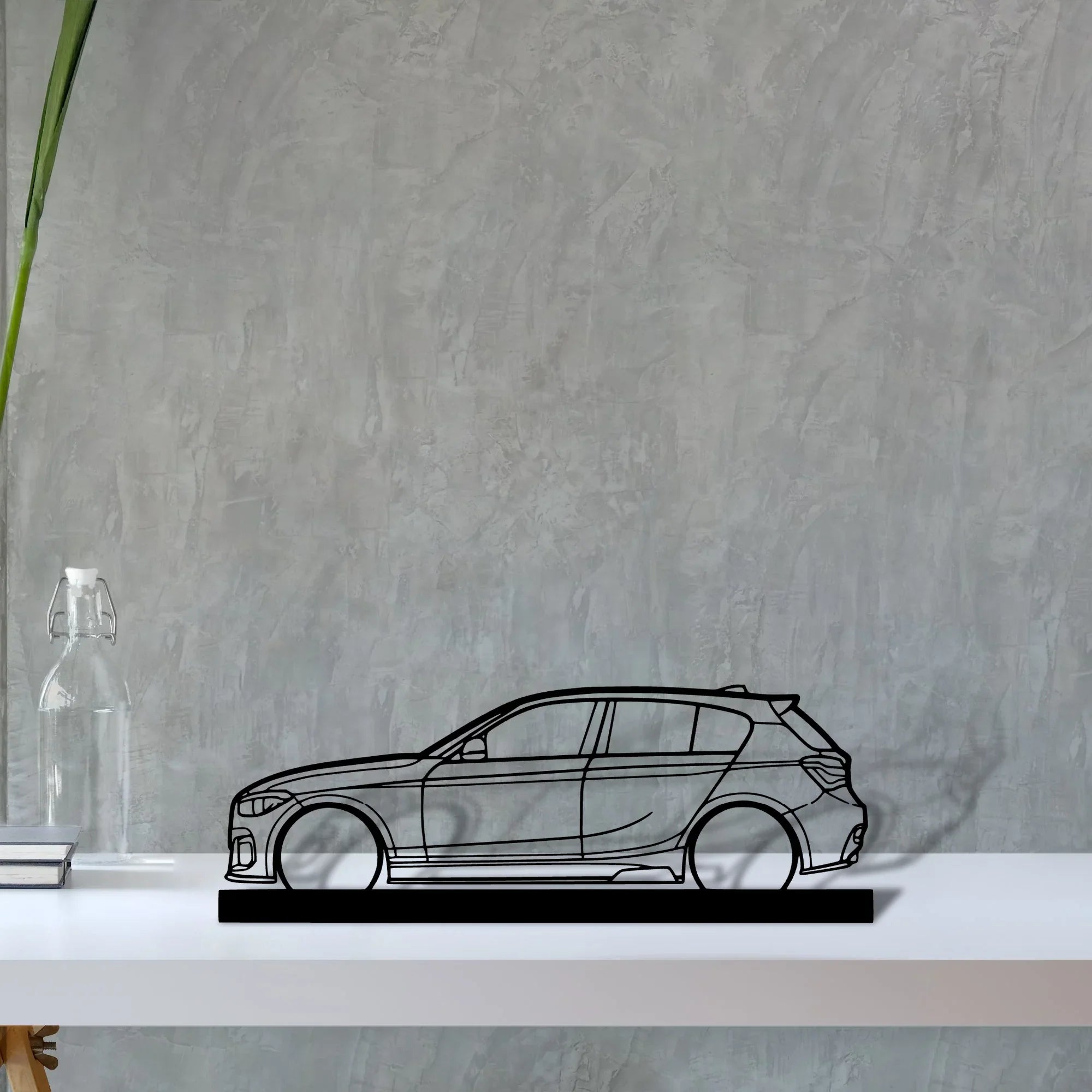 140i-f20 Silhouette Metal Art Stand - Turbo Silhouette