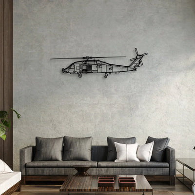 150 3 Classic Aircraft Silhouette Metal Wall Art - Aviation Hangar Decor
