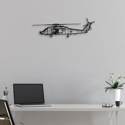 150 3 Classic Aircraft Silhouette Metal Wall Art - Aviation Hangar Decor