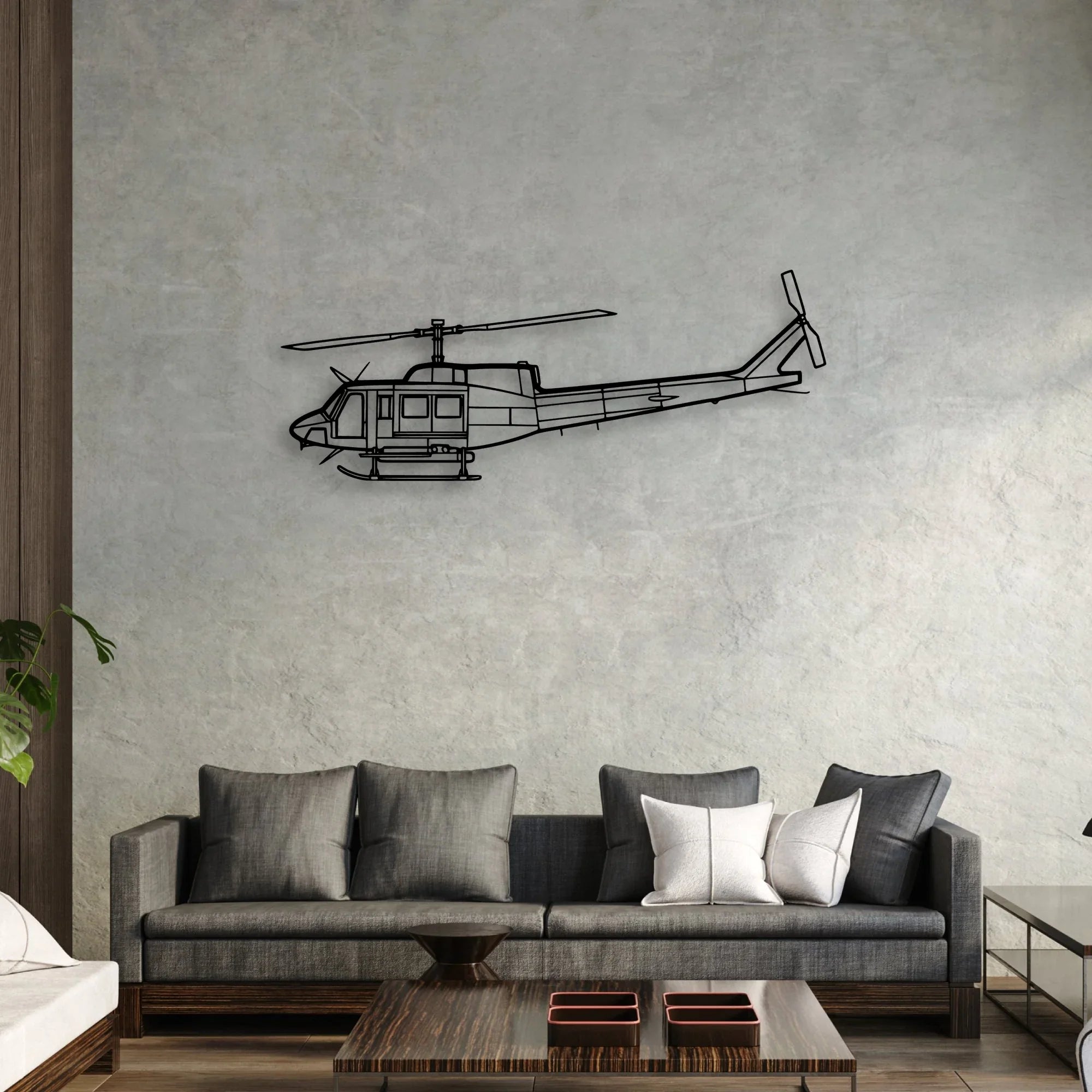 150 5 Classic Aircraft Silhouette Metal Wall Art - Aviation Hangar Decor