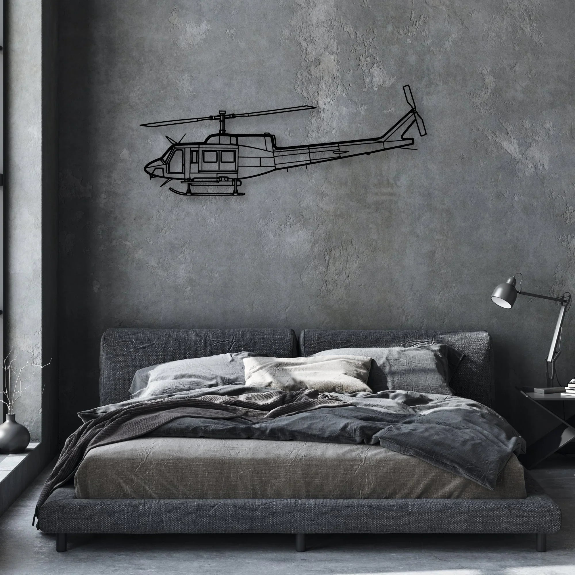 150 5 Classic Aircraft Silhouette Metal Wall Art - Aviation Hangar Decor
