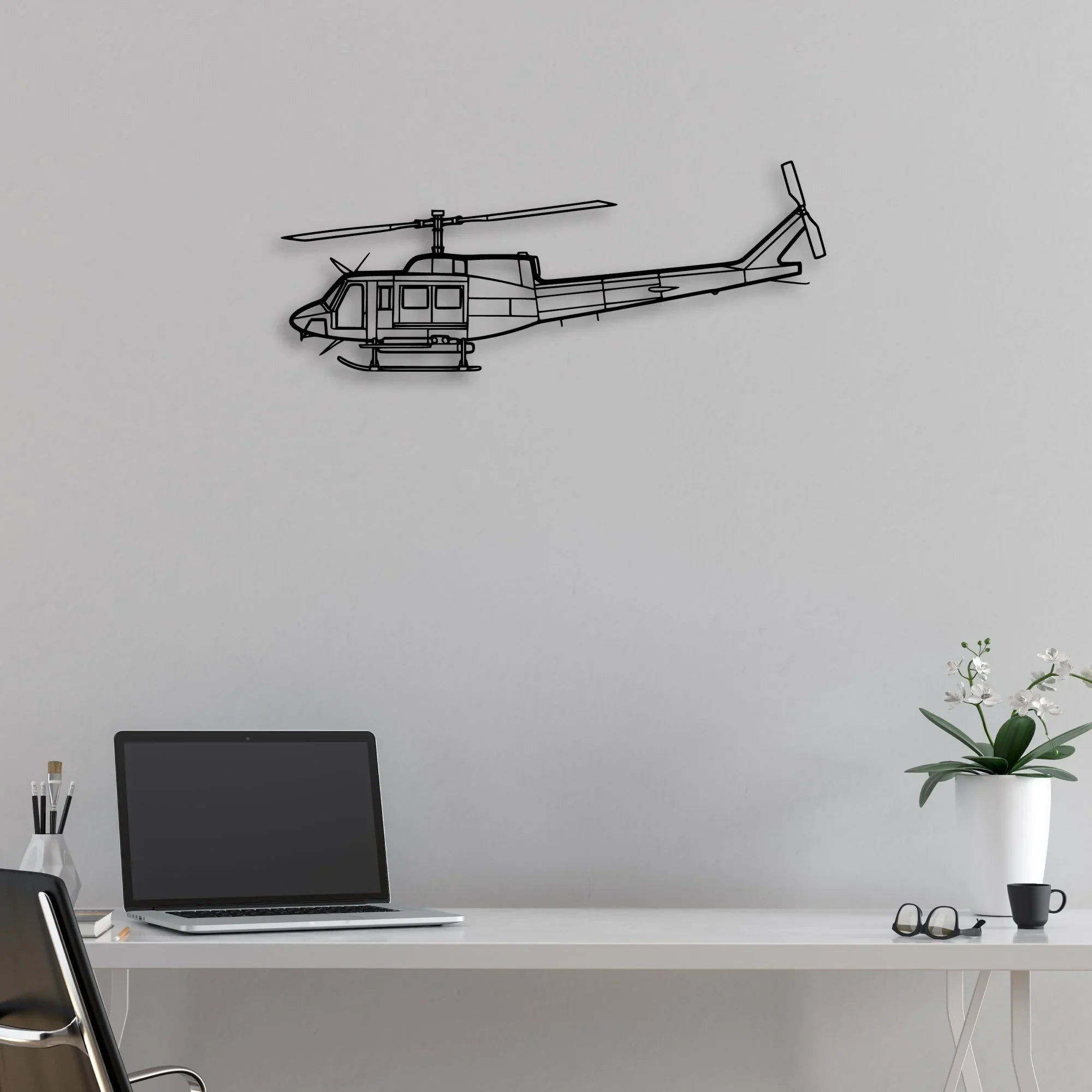 150 5 Classic Aircraft Silhouette Metal Wall Art - Aviation Hangar Decor