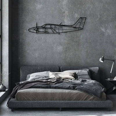 150 Classic Aircraft Silhouette Metal Wall Art - Aviation Hangar Decor
