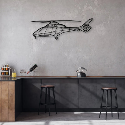 170B 4 Classic Aircraft Silhouette Metal Wall Art - Aviation Hangar Decor