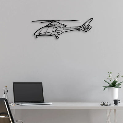 170B 4 Classic Aircraft Silhouette Metal Wall Art - Aviation Hangar Decor