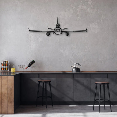 170B 6 Classic Aircraft Silhouette Metal Wall Art - Aviation Hangar Decor