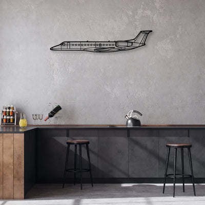 170B 8 Classic Aircraft Silhouette Metal Wall Art - Aviation Hangar Decor